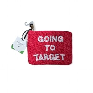Kate Spade x Target Going To Target Red Beaded Pouch NWT